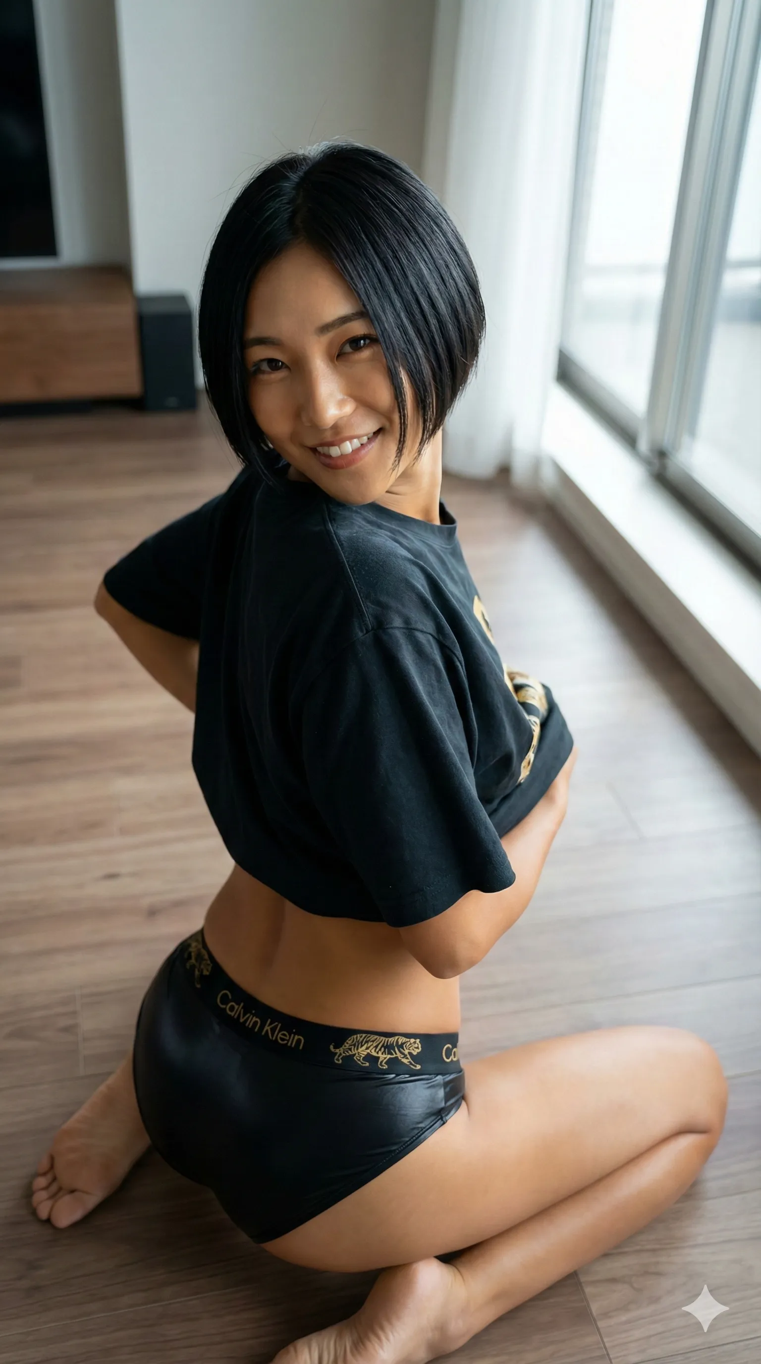 Calvin Klein(カルバンクライン)四つん這いグラビア｜見下ろし視点の微エロ画像集