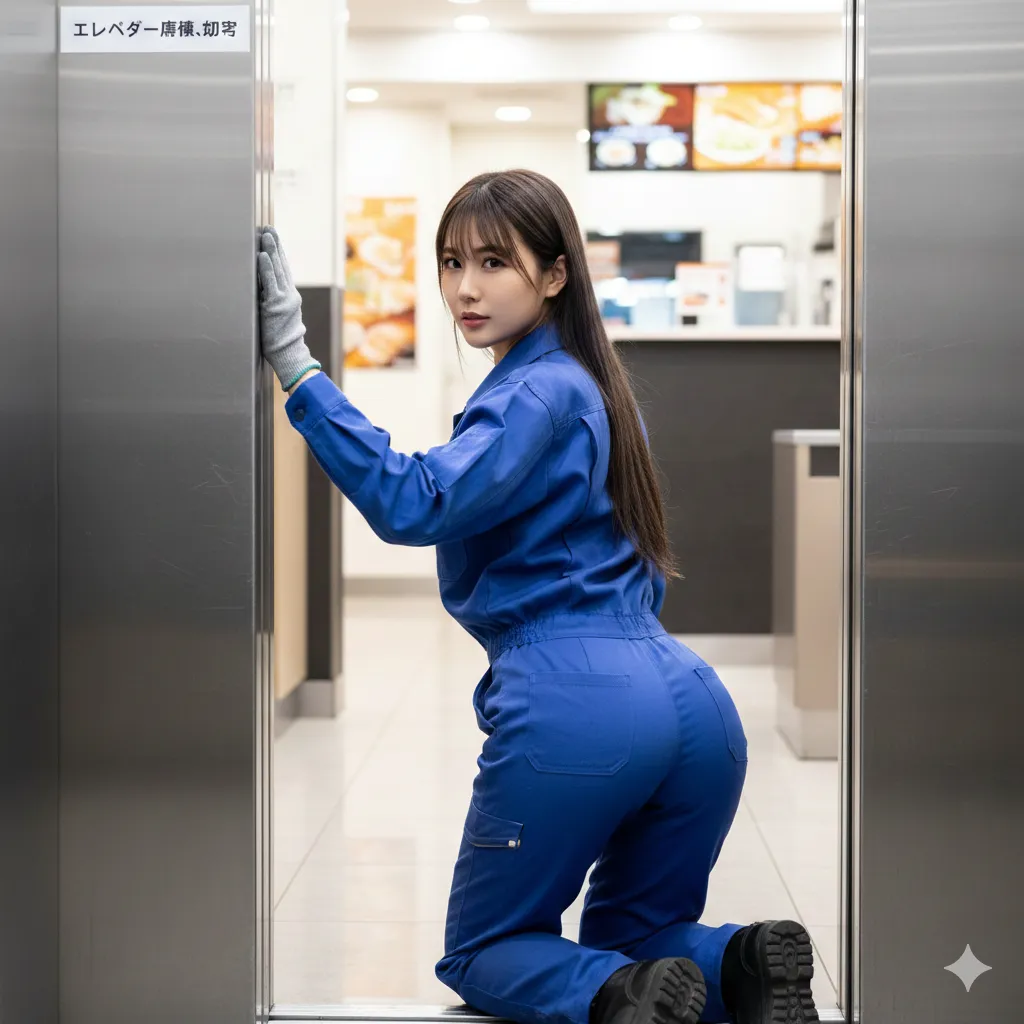 《作業服×尻フェチ》工事作業員美女のエロいボディラインのフェチグラビア画像集