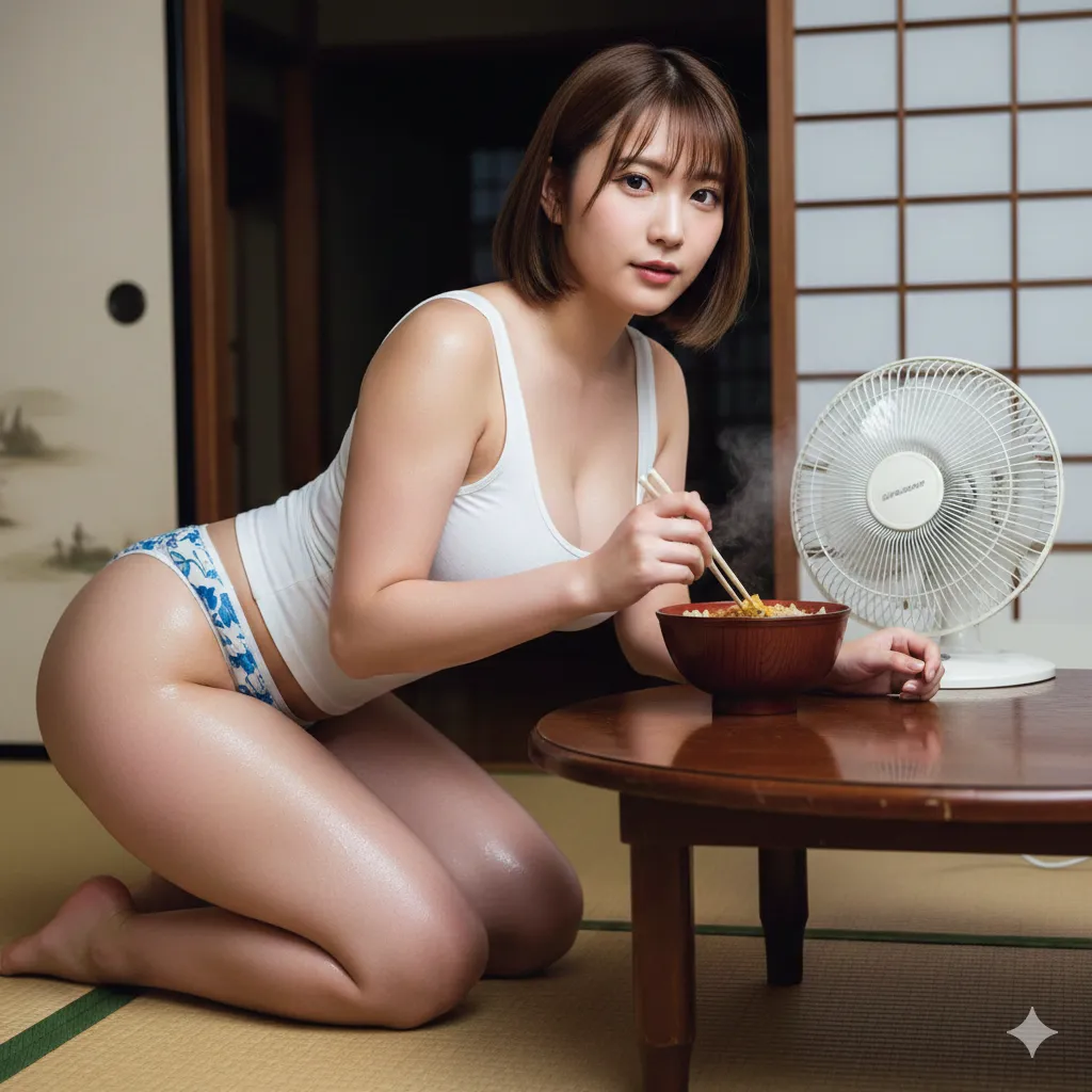 牛丼を食らうホルスタイン女|圧倒的なボリュームのお尻フェチグラビア