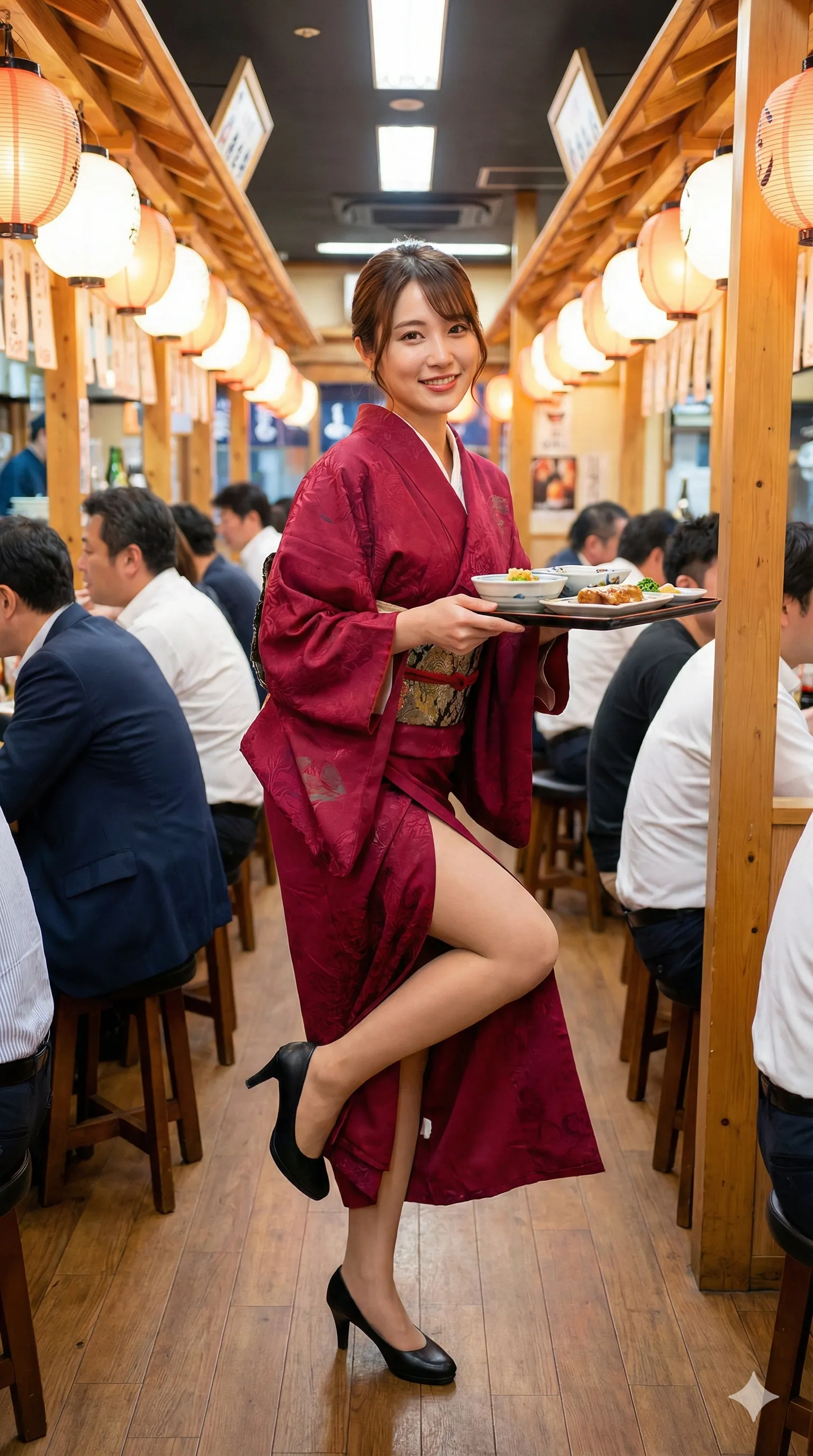 居酒屋の夜に咲く、一輪の艶やかな看板娘グラビア