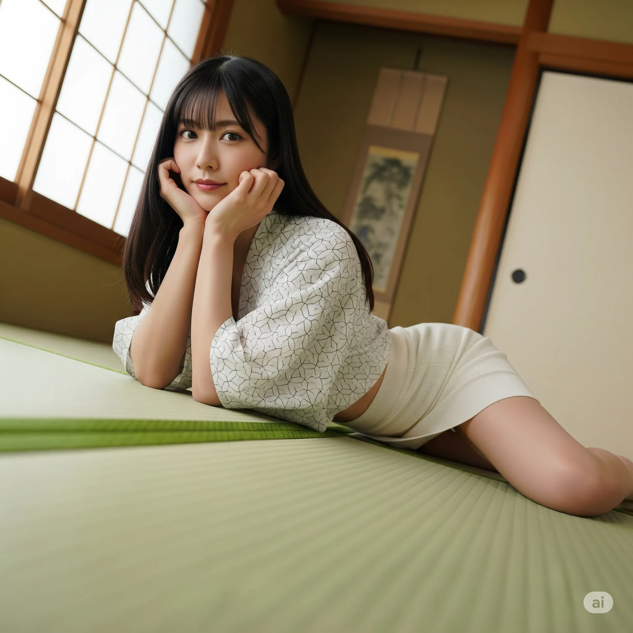 和モダン着物 四つん這い 微エロ フェチ 019