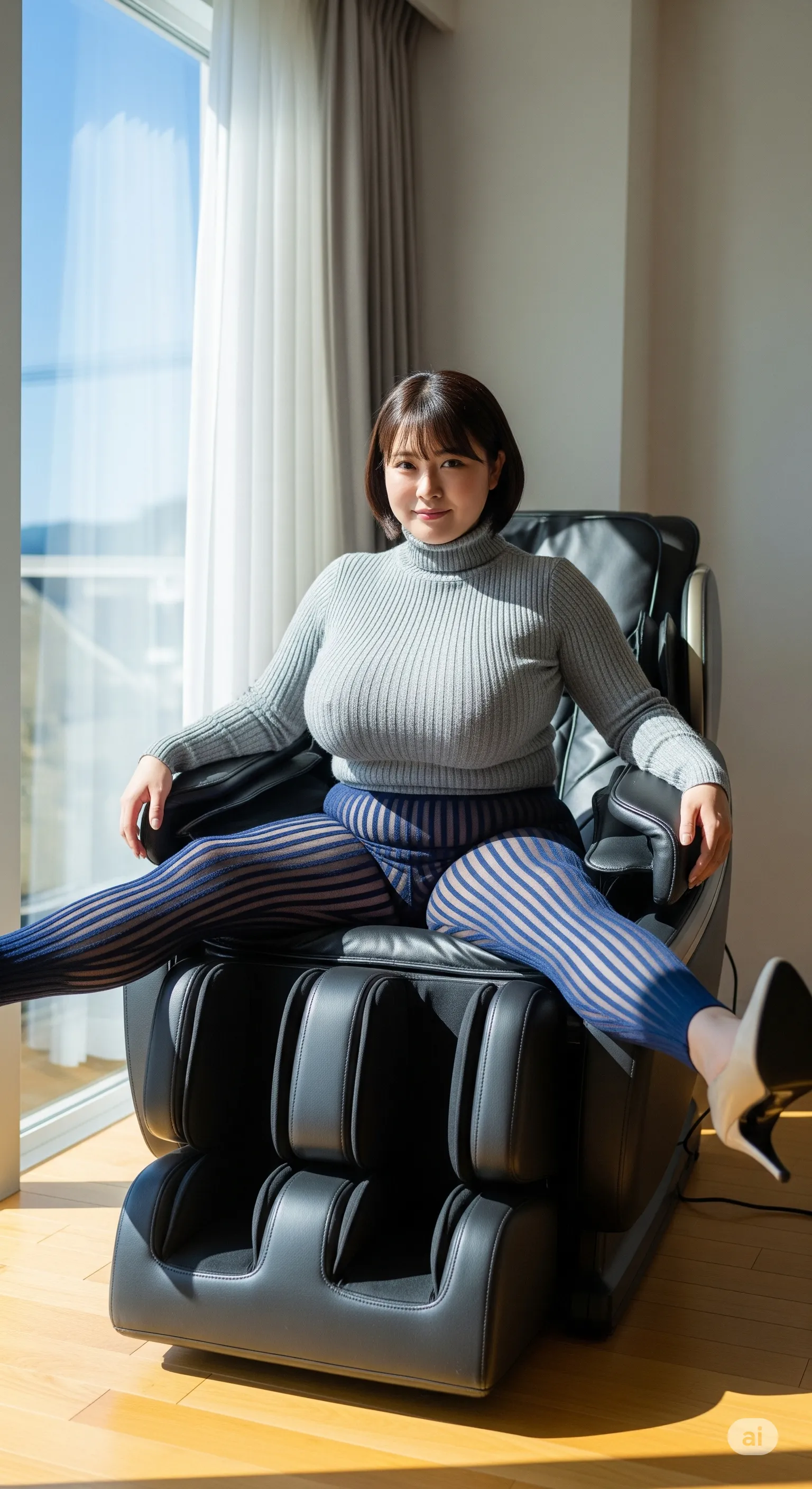 見せていないのに伝わる尻の存在感 タイトレギンスフェチ 006