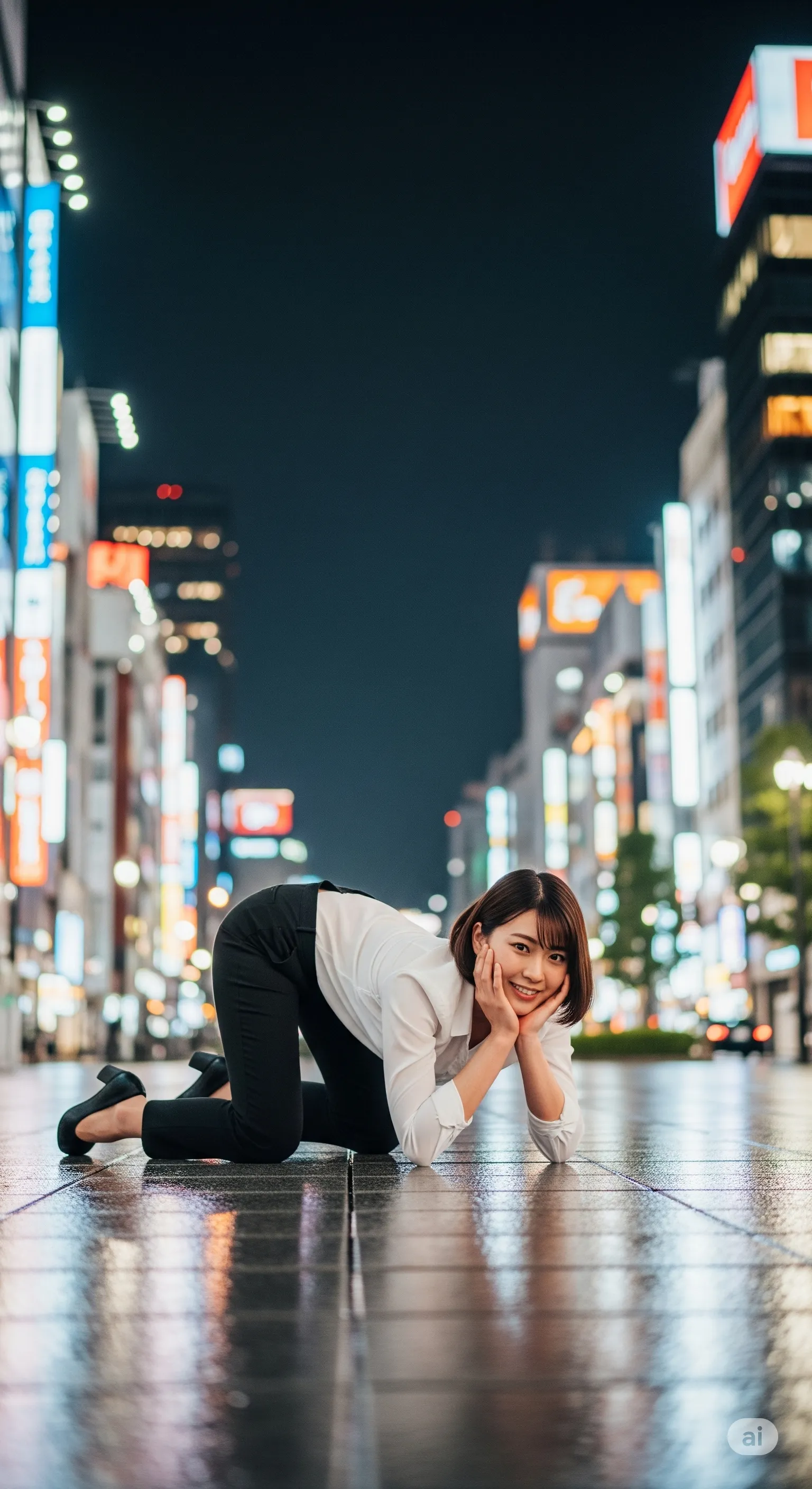 OL 女社長 四つん這い 巨尻から美尻まで 野外・路上でのエロ画像 006
