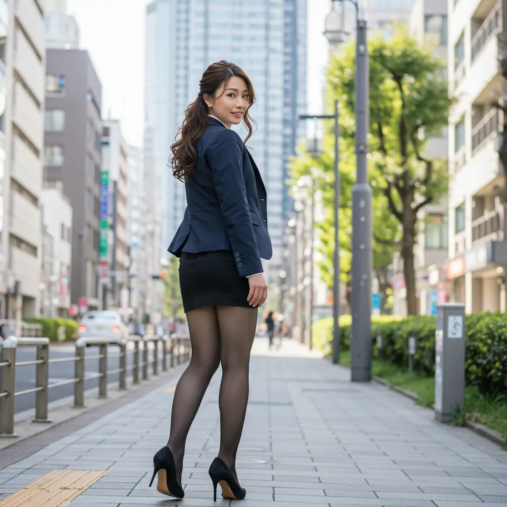 街中OL 見返り美尻グラビア 062