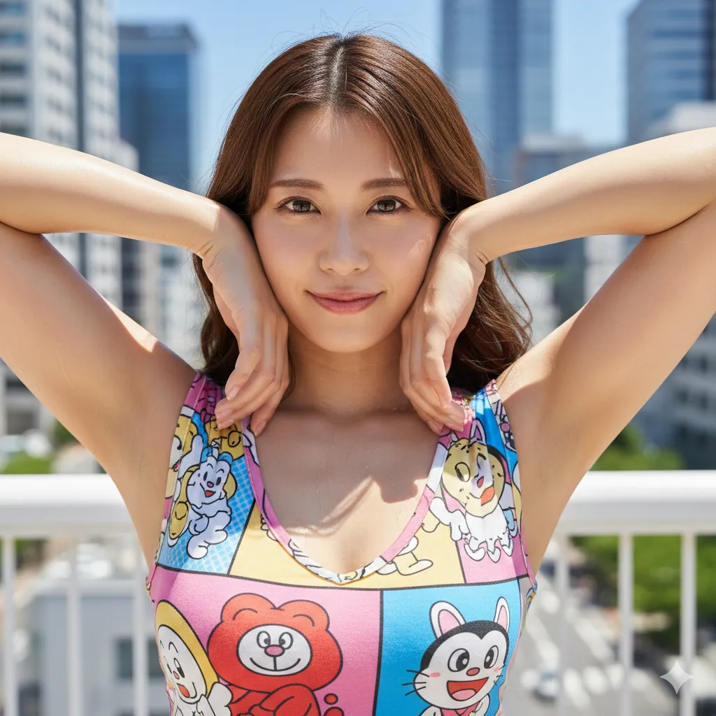 脇まわりの柔らかい影が美しいフェチグラビア 025