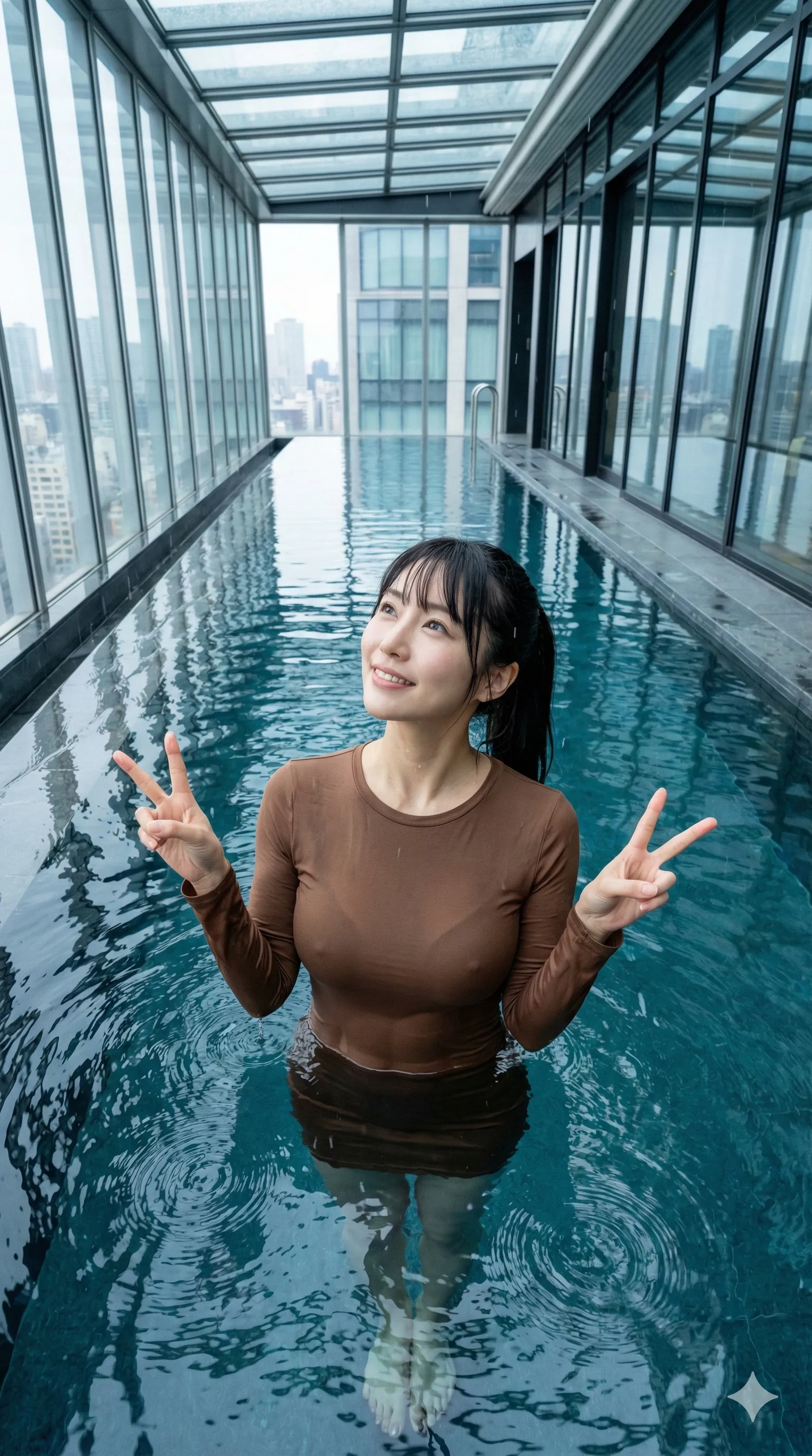 爆乳を両手で持ち上げ、衣服の限界に挑むフェチアングル 高画質